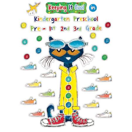 Edupress Pete the Cat Keeping It Cool In.Bulletin Board Set 63922